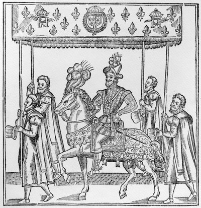 The Entry of Henri IV into Rouen, October 16th, 1596, illustration from 